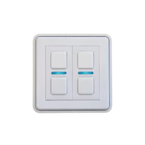 2 Gang White Smart Dimmer (Non-UK)