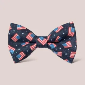 American Flag Hair Bow