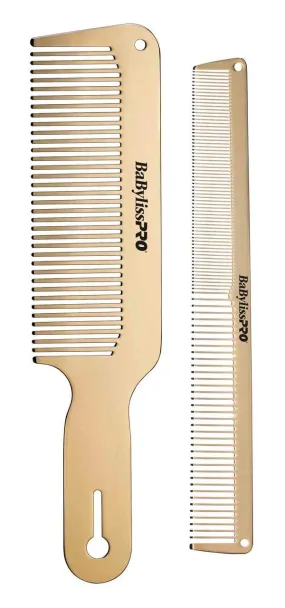 BaByliss Pro BARBERology Gold FX Metal Comb Set