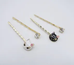 cat bobby pin set