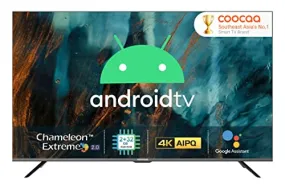 Coocaa 108 cm (43 inches) Frameless Series 4K Ultra HD Smart Certified Android IPS LED TV 43S6G Pro (Black)