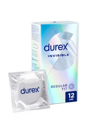 Durex Invisible Condoms Regular Fit | 12 Pack