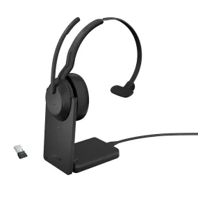 Jabra Evolve2 55 Uc Mono - Headset - On-Ear - Bluetooth - Wireless - Active Noise Cancelling - Usb-A - Black - With Char