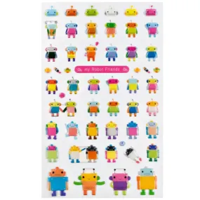 My Robot Friends Gel Stickers