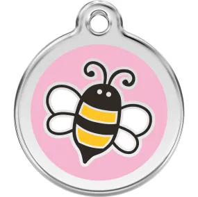 Red Dingo Bumble Bee Pink Pet ID Dog Tags