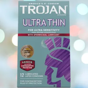 Trojan Ultra Thin Armor Condoms with Spermicide