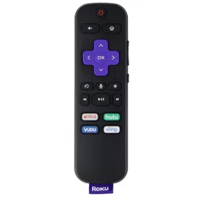 TV Remote Control with Netflix/Hulu/Vudu/Sling Keys - Black (RC-AL7)